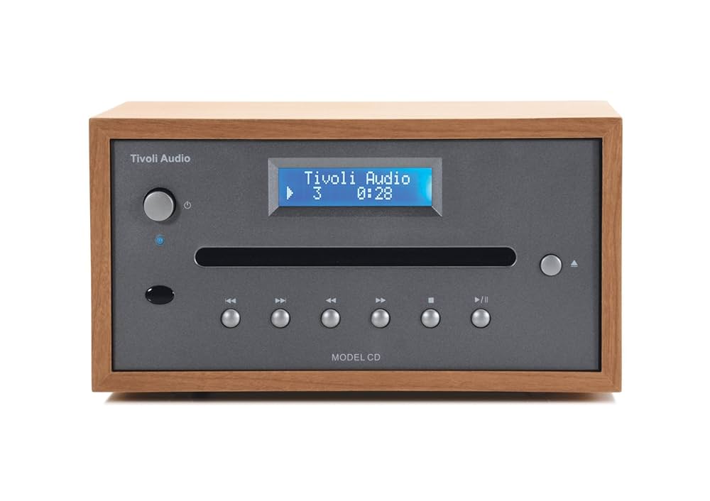 Tivoli Audio Model CD Player, Cherry/Metallic Taupe : Amazon